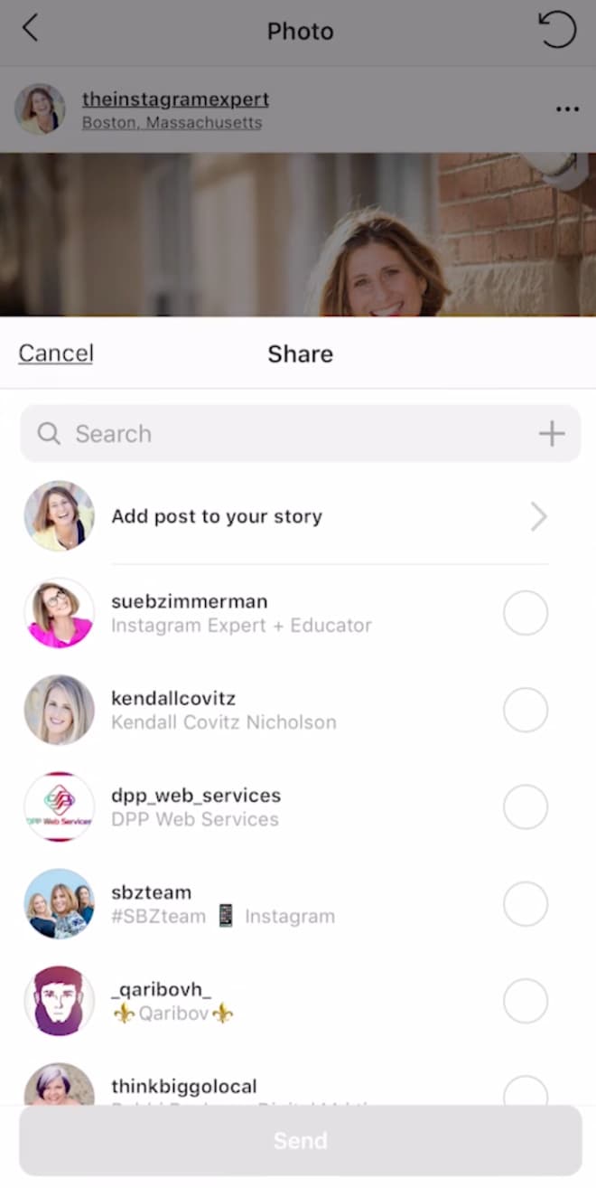Lastly, you want to select your Story to publish your Instagram Stories clips