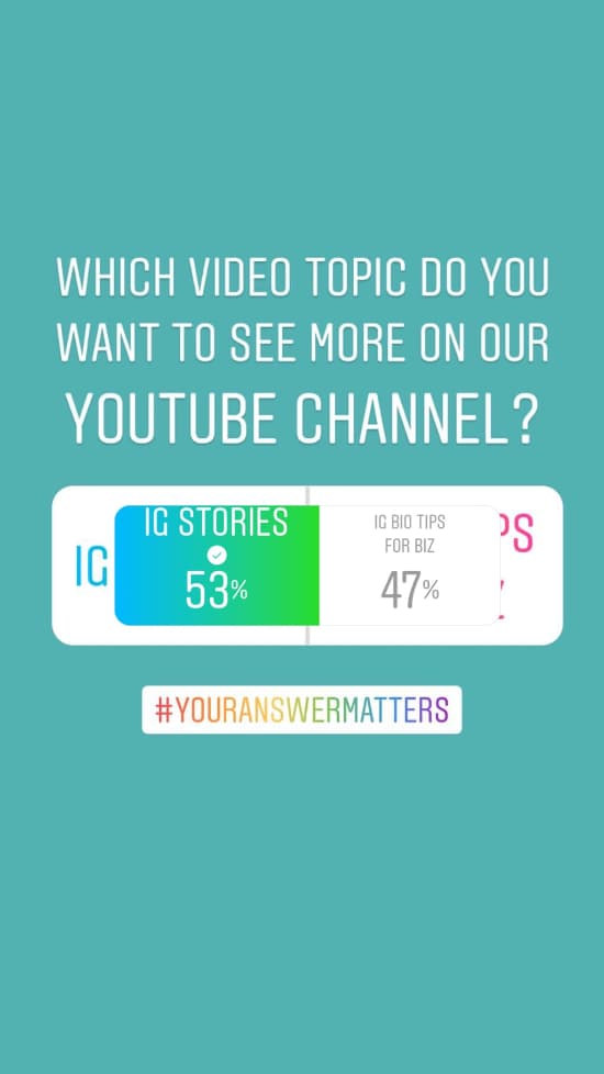 Sue B Zimmerman shares a yes or no question option in her Instagram Stories poll. 